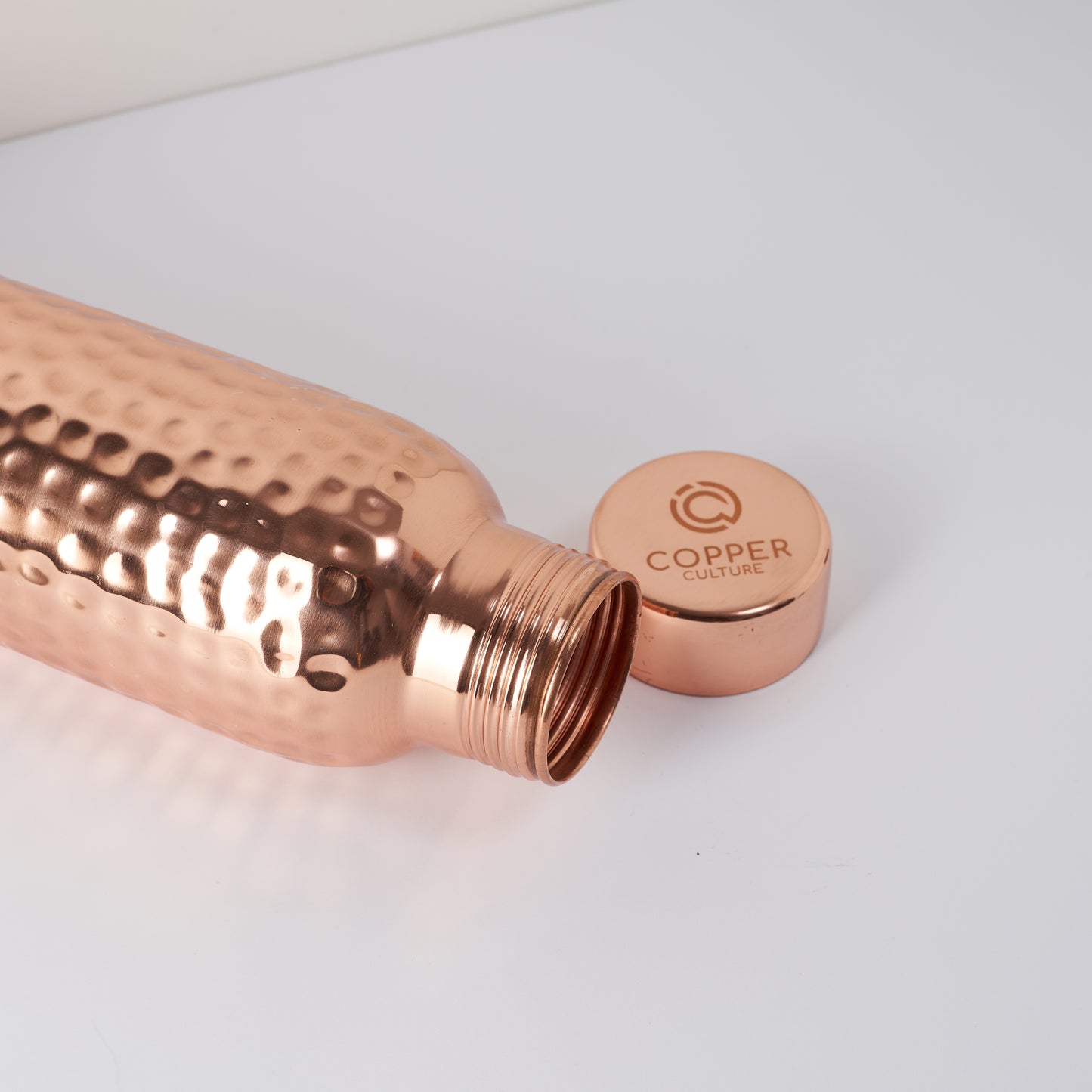 Hammered Pure Copper Water Bottle 950ml