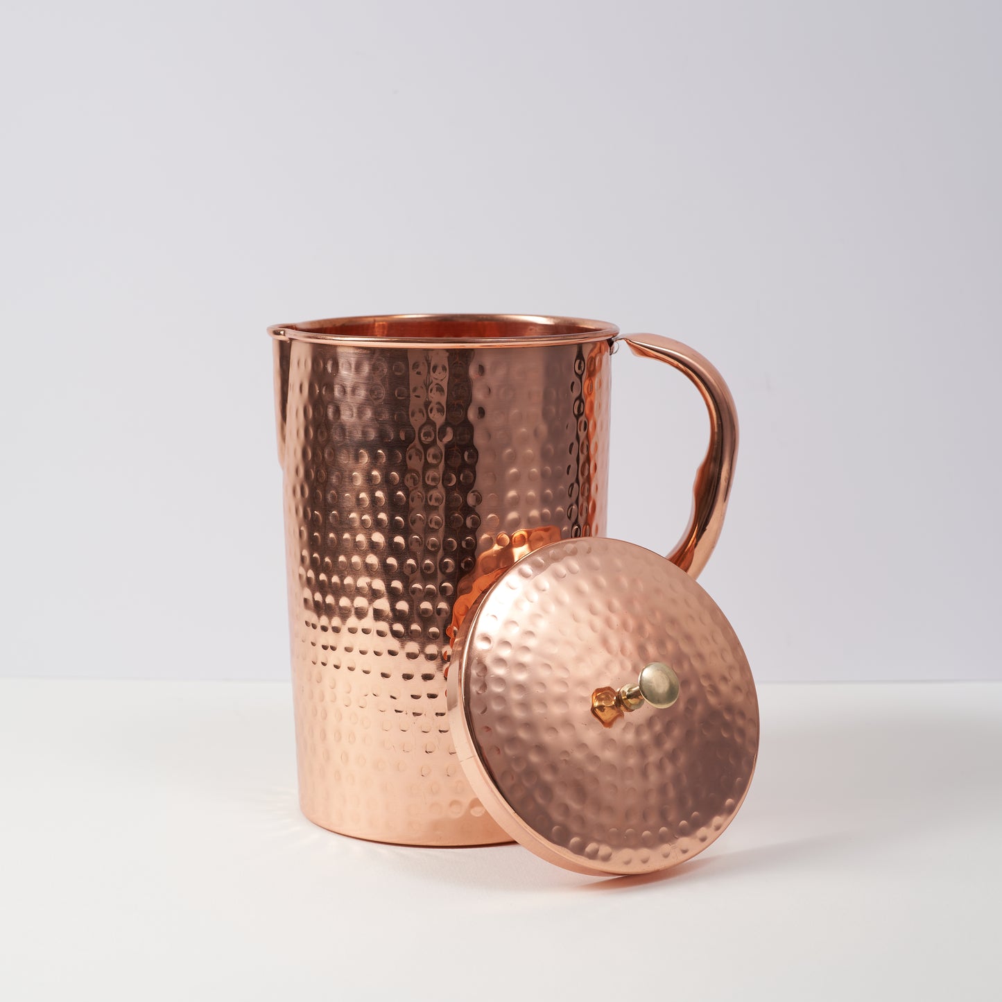 Pure Copper Jug - 2L Hammered Copper Jug - Copper Culture