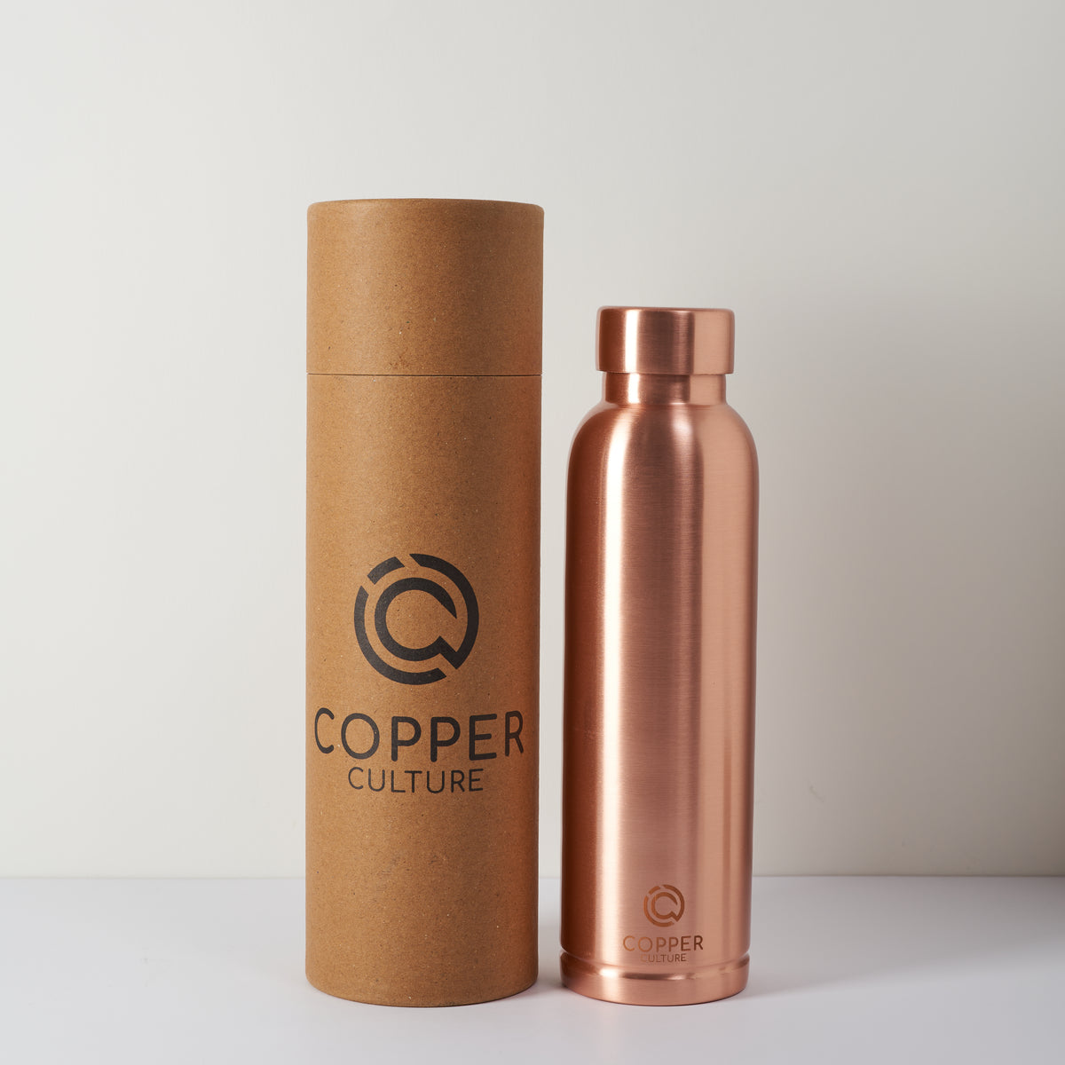 Polished Copper Water Bottle - Copper Culture