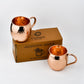 Pure Copper Moscow Mule Mugs - Set of 2