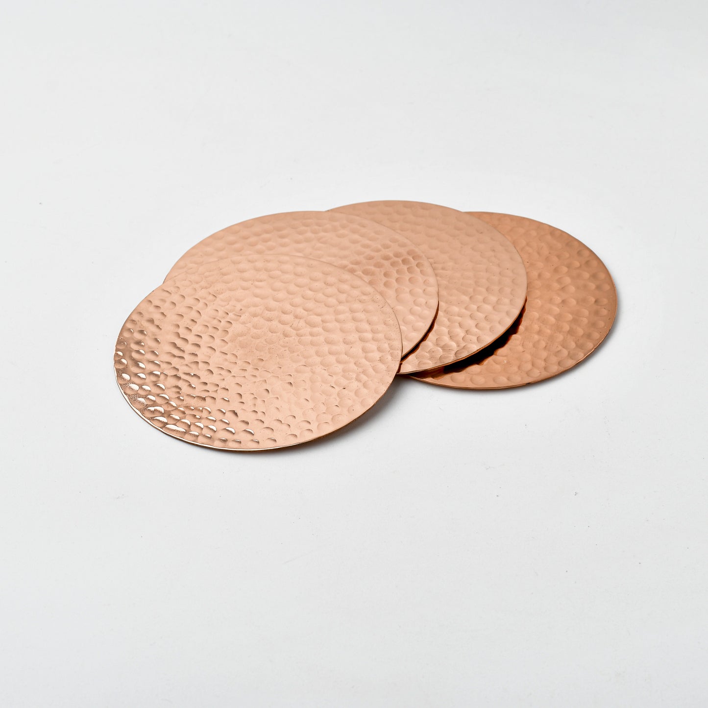 Pure Copper Coasters - Set of 4