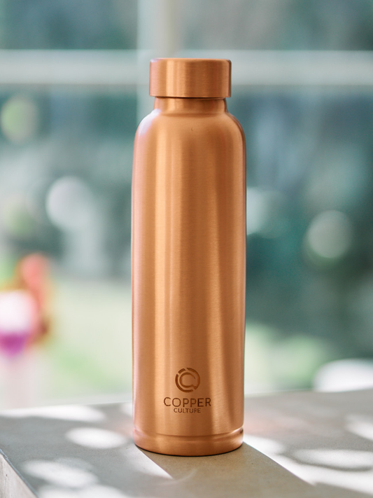 Polished Copper Water Bottle 950ml